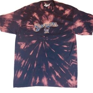 Vintage Brewers T-Shirt MLB Tie Dye Embroidered
